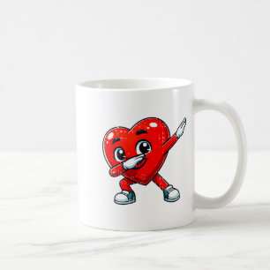 Roliga Alla hjärtans dag Dabba hjärtekärlek män ba Kaffemugg