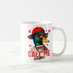 Roliga Alla Hjärtans Dag Ring Mig Anka Jakt Män Kv Kaffemugg