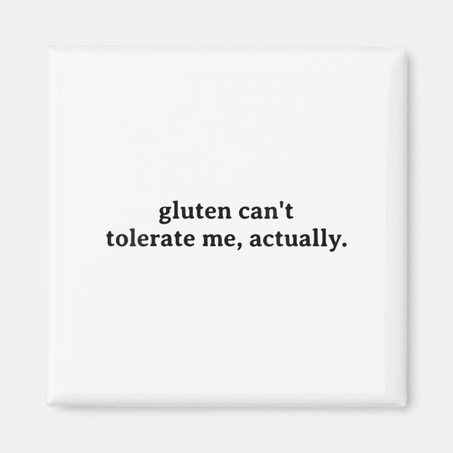Roliga allergier för kvinnor Matintolerans Gluten  Magnet (Framsidan)