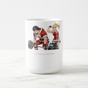 • Roliga Anime Jul Gym Par Kaffemugg