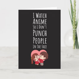 Roliga Animerkort Humor Otaku Kaiwaii Sarksatisk Kort