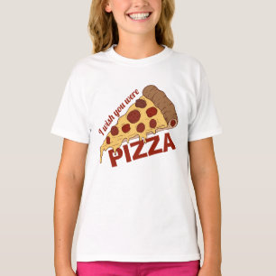 Roliga anpassade text PIZZA skjortor & jackor T-shirt