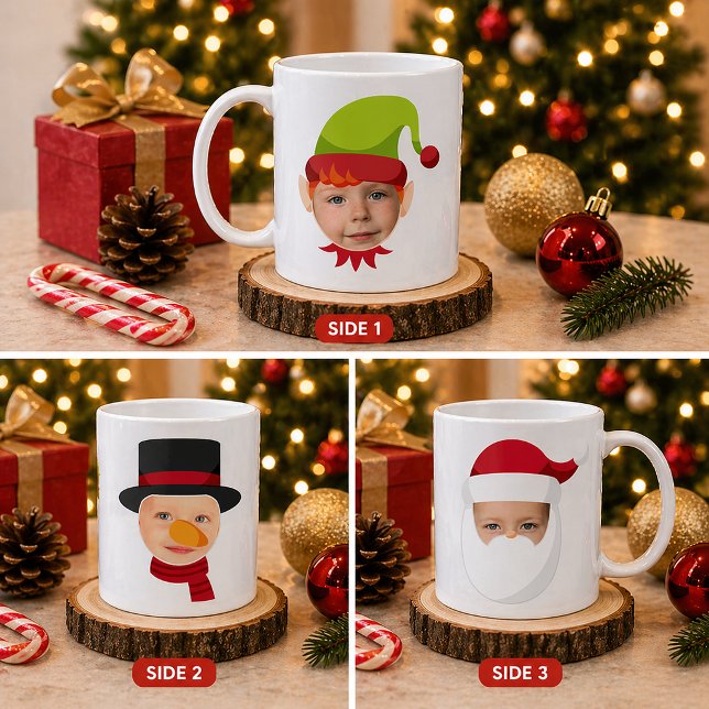 Roliga Ansikten Tomte & Tomte Mugg (Funny Faces)
