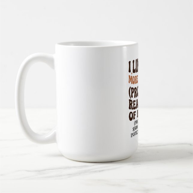 Roliga Antisociala Bokklubbsböcker Mer Än Människo Kaffemugg (Vänster)