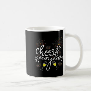 Roliga applåder till nyår räknar ner nytt år kaffemugg