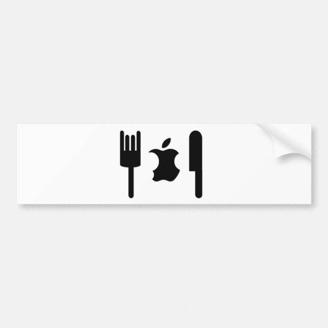 Roliga Apple Bildekal (Framsidan)