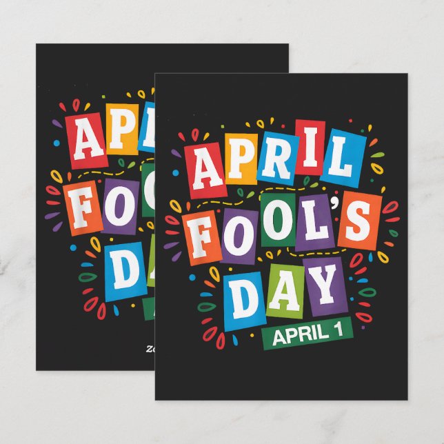 Roliga aprilskämt Kit Julkort (Fram/baksida)