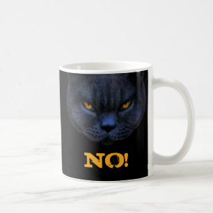 Roliga arga kattnågot att säga INTE! Kaffemugg