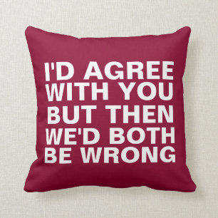 Roliga argument kudde