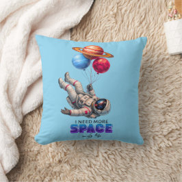 Roliga Astronaut Planet Ballonger - Jag Behöver Me Kudde