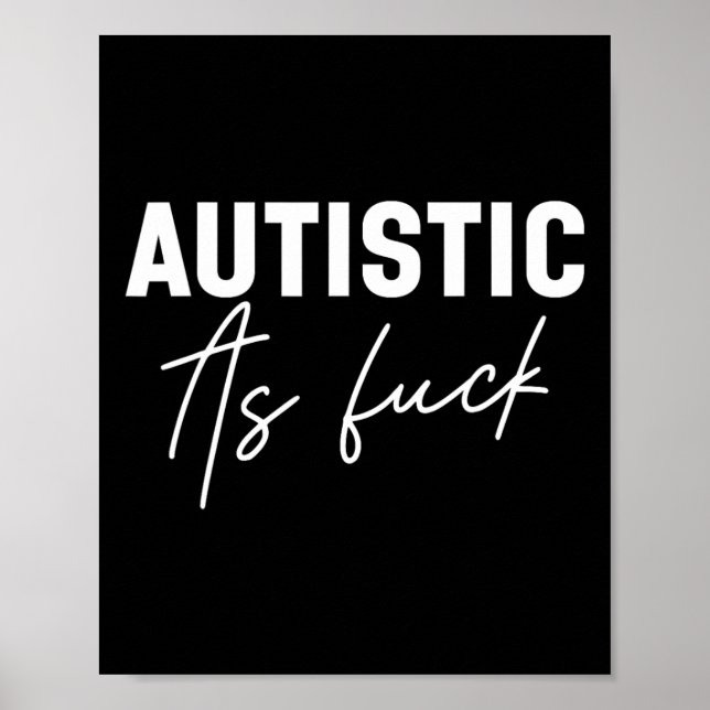 Roliga Autism Skämt  Poster (Framsidan)