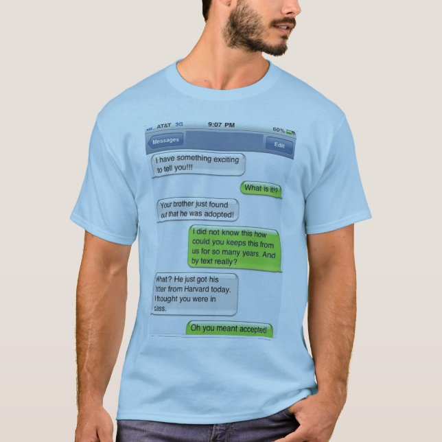 ROLIGA AUTOCORRECT-TEXTER T SHIRT (Framsida)