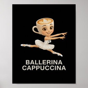 Roliga Barn 67 Meme Llerina Cappuccina Italienska  Poster