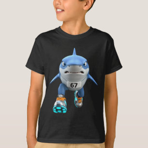 Roliga Barn 67 Meme Tralalero Tralala Löpare Itali T Shirt