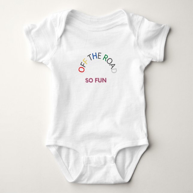 Roliga Barn  Baby Vit T Shirt (Framsida)