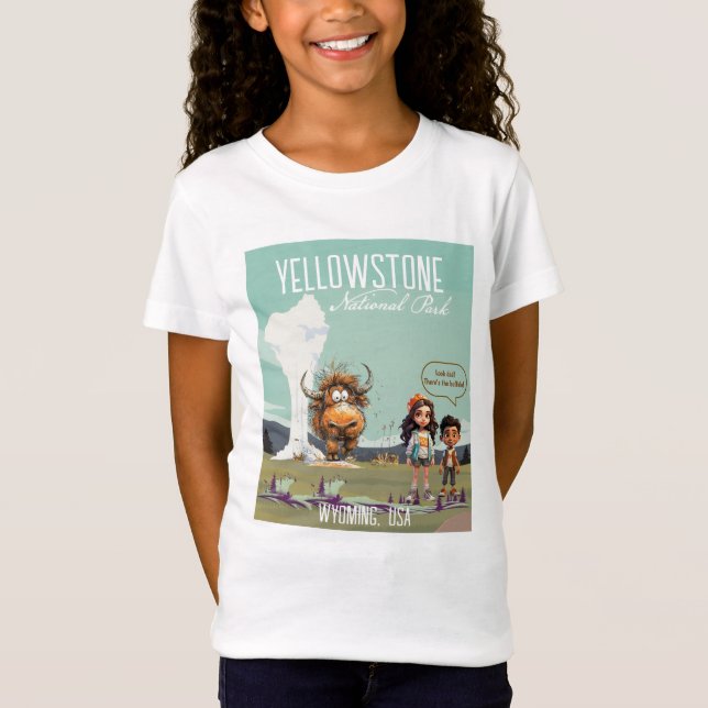 Roliga barn bison Amerikansk buffel T-Shirt (Framsida)