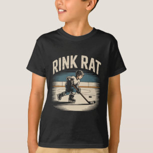 Roliga barn ishockeyspelare Rink Rat T Shirt
