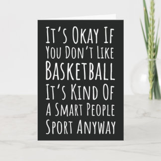 Roliga basketbollskort sportlag spelare fan kort