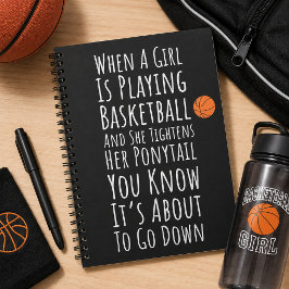 Roliga basketpresenter för tonårsflickor i laget anteckningsbok