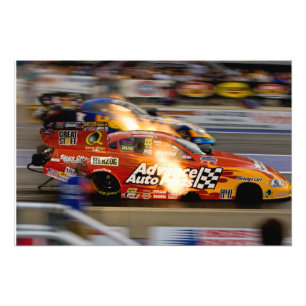 Roliga Bilar Dragracing Fototryck