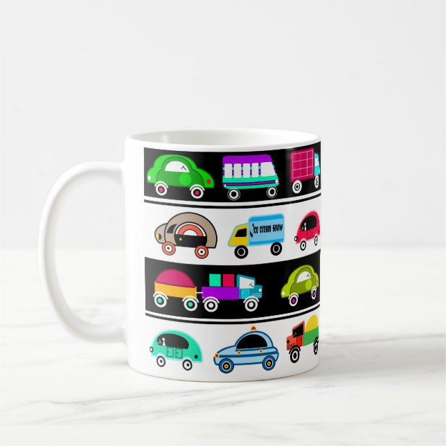 Roliga bilar kaffemugg (Vänster)