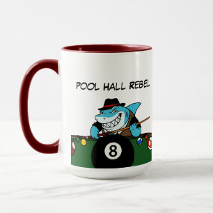Roliga Biljard Pool Rebell Jättekaffemuggar Mugg
