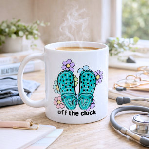 Roliga Boho Sjuksköterske-Tofflor Kaffemugg