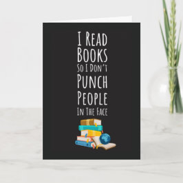 Roliga Bokläsekort Läsande Bibliotek Nerdhumor Kort