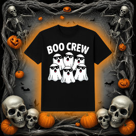 Roliga Boo Crew-spöken med solglasögon Halloween T Shirt