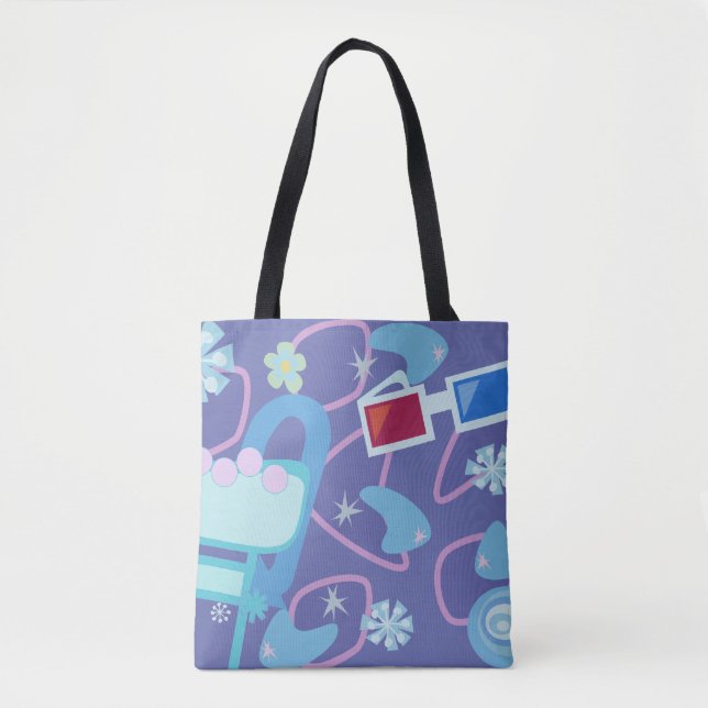 Roliga Boomerang 3-D Glasögon Femtio-Tals Retro Mö Tygkasse (Framsida)