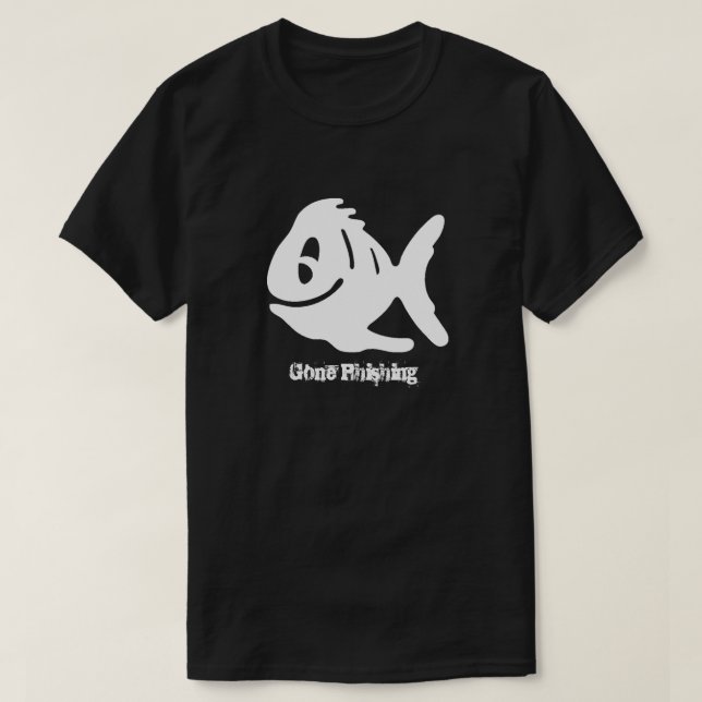 Roliga borta Phishing Tee Shirt (Design framsida)