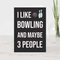 Roliga Bowler-kort Bowling Sport Humor Lag