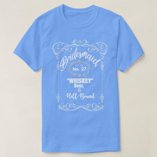 Roliga bröllopsdrickande sällskapsdamer påståenden t shirt (Design framsida)