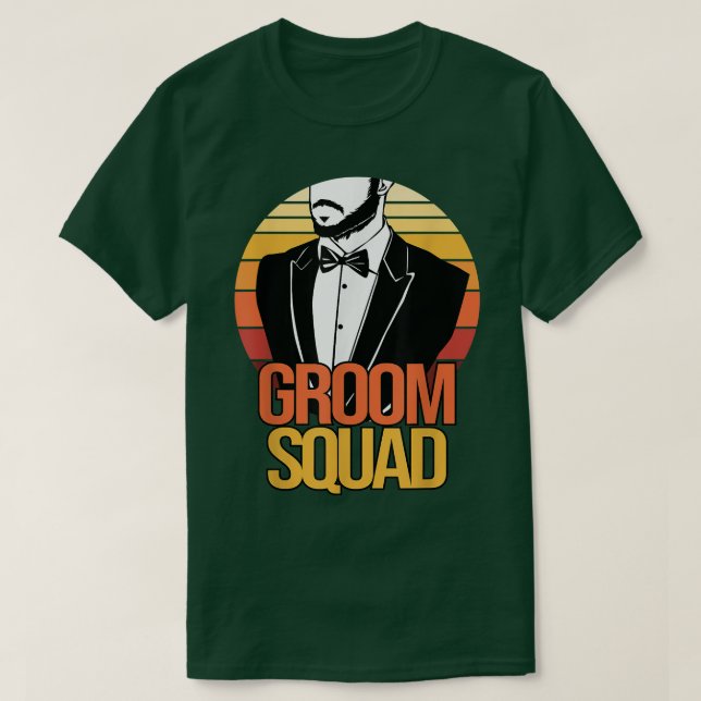 Roliga bröllopsfestkläder för män Groom T Shirt (Design framsida)