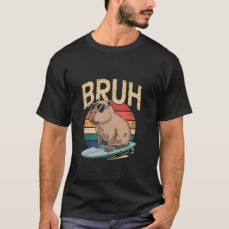 Roliga Bruh-ord Rolig Capybara-meme Sarcasm Cap T Shirt