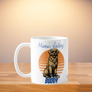 Roliga Bruna Golden Retriever Solglasögon Kaffemugg