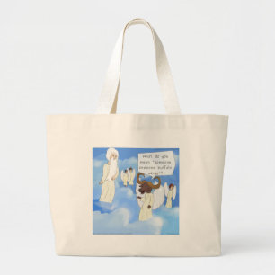 Roliga Buffalo Wings I Himmelen Present Jumbo Tygkasse