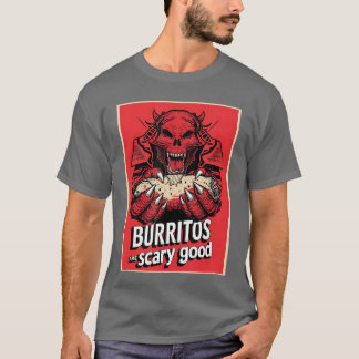 Roliga Burritos Är Rysligt Bra Skräck Mat Kostym T Shirt