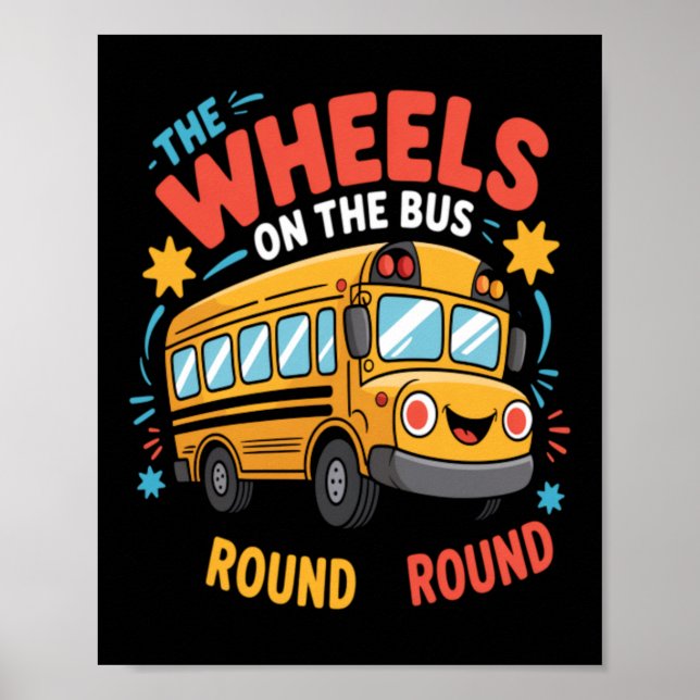 Roliga Bussens Hjul Poster (Framsidan)