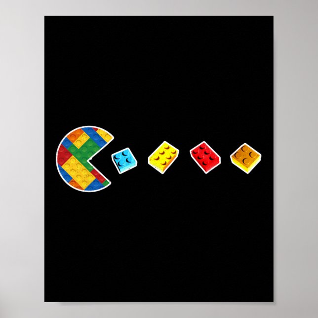 Roliga byggblock Spelare Master Builder Brick L Poster (Framsidan)