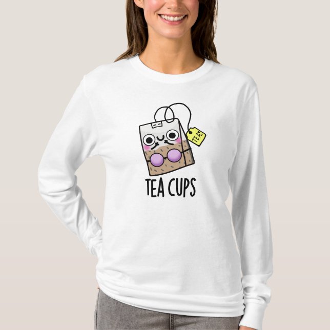 Roliga byxor pun för tekoppar t shirt (Framsida)