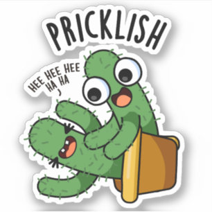 Roliga Cactus Puns  Klistermärken