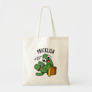 Roliga Cactus Puns med Taggar Tygkasse