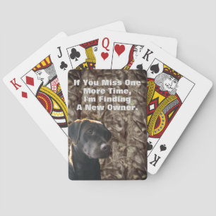 Roliga Camo för labb för ankajaktchoklad kort Spel Kort