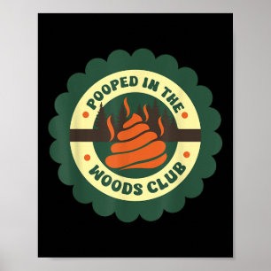 Roliga Camping Citat Bajsa I Skogen Sarksastiskt Poster