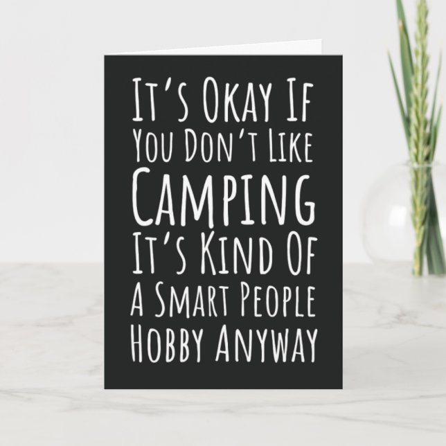 Roliga Camping Kort Natur Camper Läggereld Utomhus (Framsida)