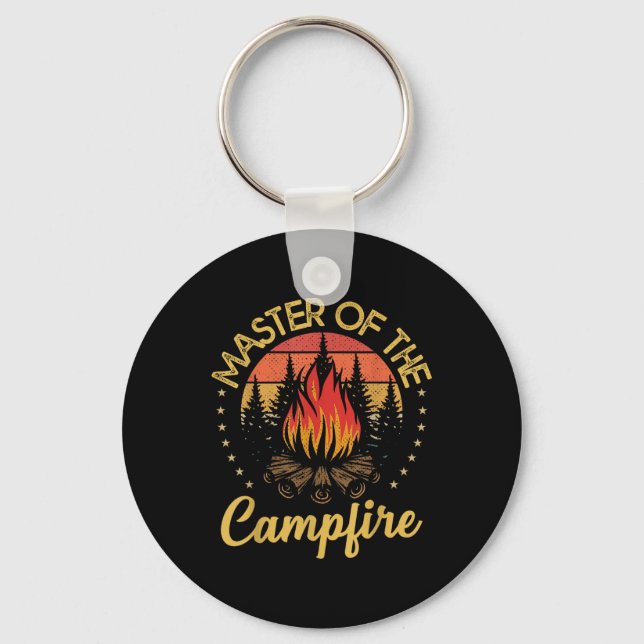 Roliga camping- och vandringspresenter för män och nyckelring (Framsida)