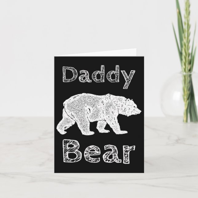 Roliga campingtröjor för män Daddy Bear T-shirt Fa Kort (Framsida)