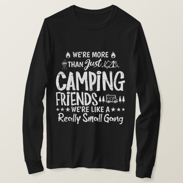 Roliga Campingvänner Liten Liga Långärmad T Shirt (Design framsida)
