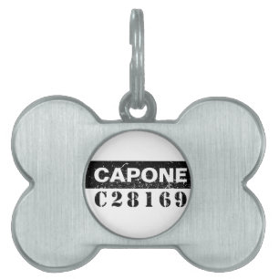 Roliga Capone Namnbricka Husdjur
